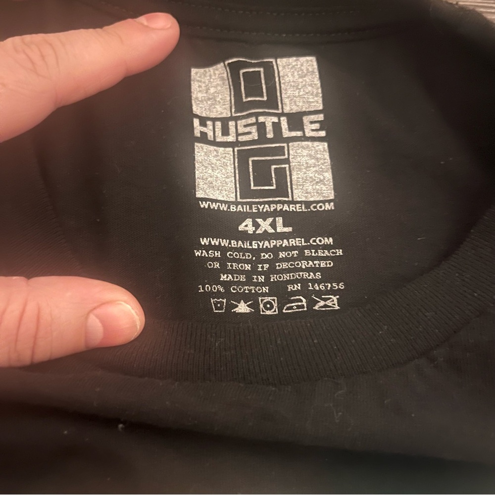 Hustle Black Logo Graphic Tee - Picture 3 of 4